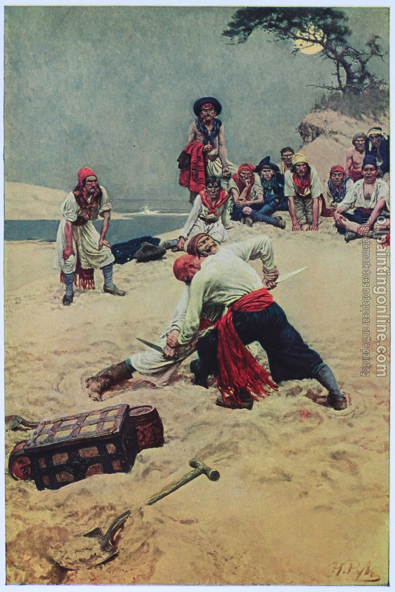 Howard Pyle - Pyle pirates treasfight